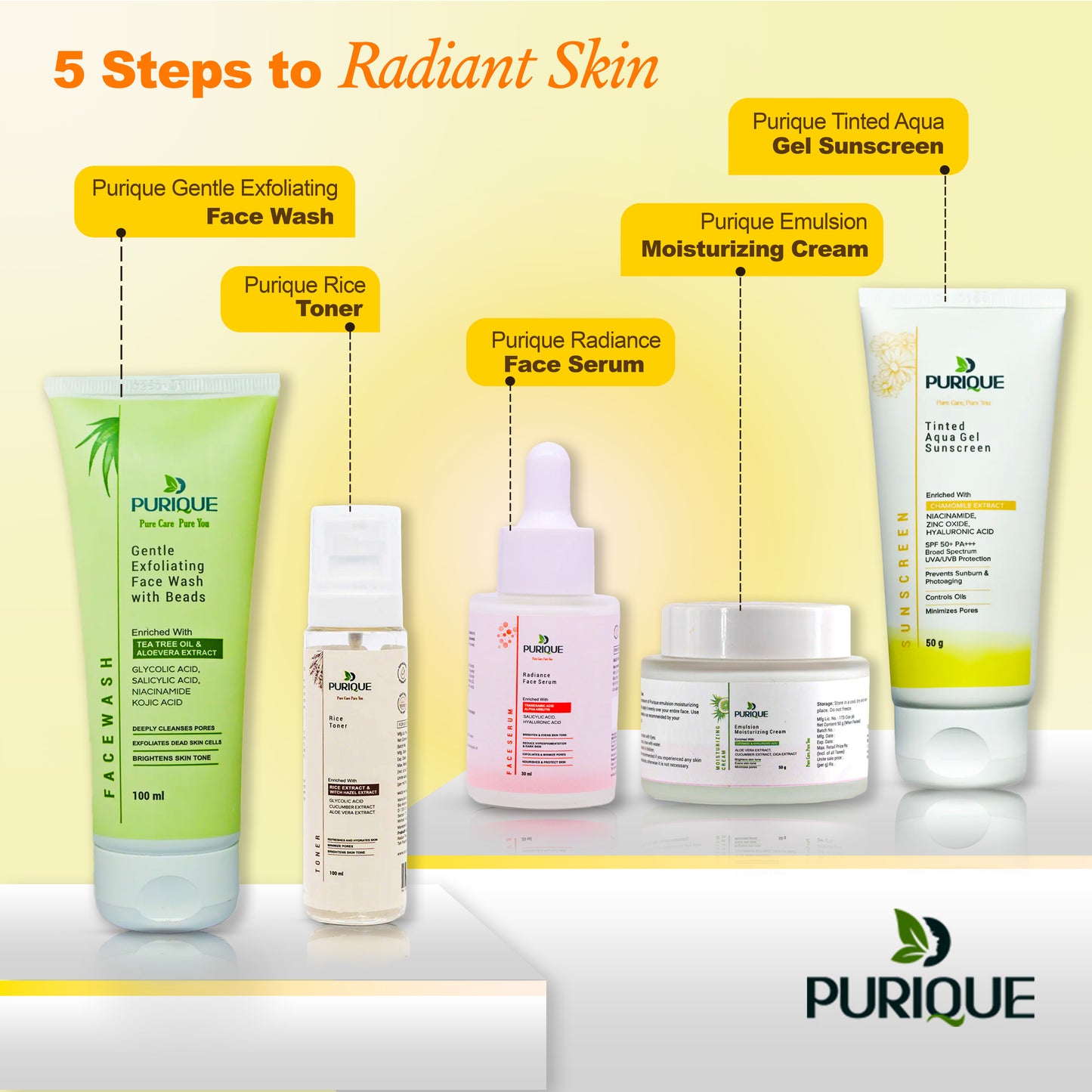 Purique Tinted Aqua Gel Sunscreen