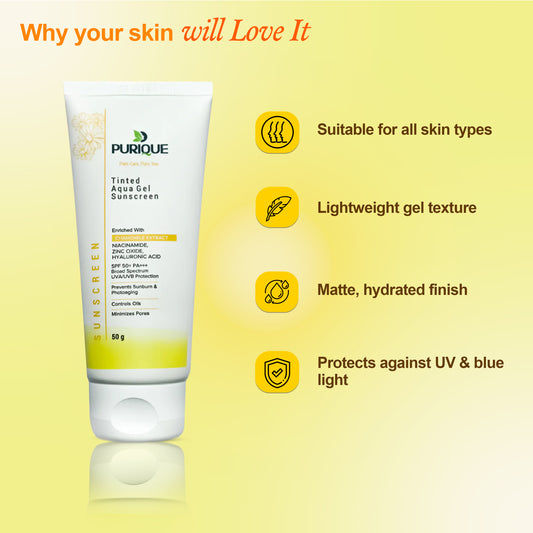Purique Tinted Aqua Gel Sunscreen