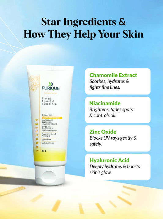 Purique Tinted Aqua Gel Sunscreen