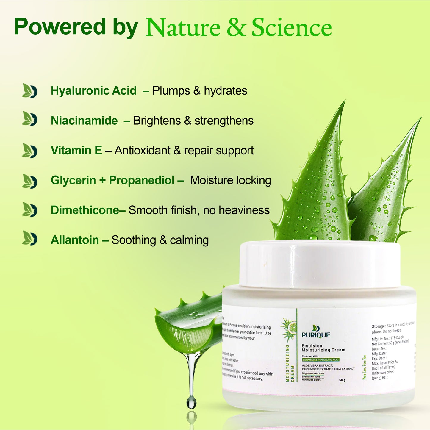 Purique Emulsion Moisturizing Cream